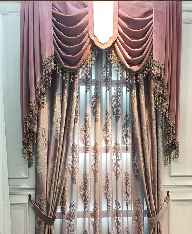 High-end Velvet Gilded Curtains