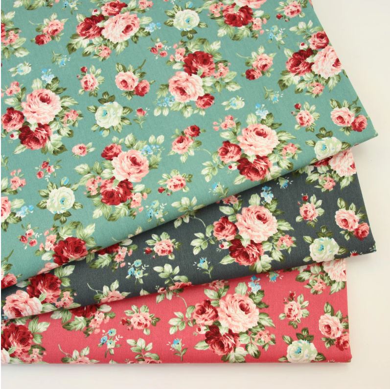 Retro Flower 100% cotton fabrics