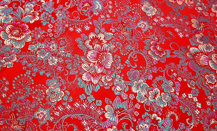 Silk Flowered Fabric 