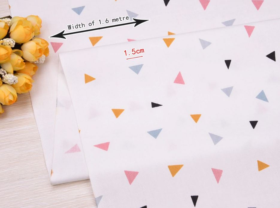 Cartoon Stripe Cotton Fabric